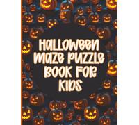 Mazes Activity Book For Kids, Halloween Themed Activity WorkBook For Children, Maze Puzzle Book For Kids 4-8 | 50 Mazes & Solutions, 8.5 x 11 inches | ... Gift | Maze Learning Activity Book For Kids