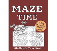 Mazes for Adults and Seniors: 162 Mixed Levels, Large Print Labyrinth, Puzzle Book for adults and Seniors, Mixed levels with Solution. Great Gift Idea.