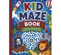 Mazes For Kids: Maze Activity Book for Kids, Large Format, Easy Mazes, 60 Puzzles (Puzzle Books for Kids)