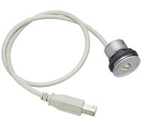 Mazo 23.001.545 USB hembra con parte delantera, 1 x USB hembra, tipo B y trasera, 1 x USB2.0 de longitud de cable 50 cm Con conector tipo B, plata