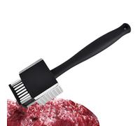 Mazo Ablandador De Carne - De Acero Inoxidable 2 En 1 Con Doble Funcion Para Ablandar Y Golpear,Ablandador de Carne Compacto,Para Cocina Casera, Parrilla, Restaurante Y Carnes Como Pollo, Cerdo, Res