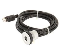 Mazo De 23.001.539 SVHS hembra con parte delantera, 1 x SVHS hembra y trasera, 1 x SVHS de longitud de cable 200 cm con conector SVHS, Plata