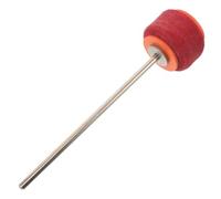 Mazo de Bombo de Fieltro Diseño Tradicional para Pedal | Metal Resistente, Sistema de Cadena y Muelle, Color Rojo y Naranja, para Rock y Ensayos