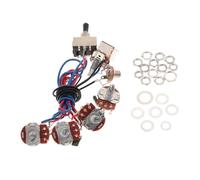 Mazo De Cables De Guitarra Arnés De Cableado De Circuito Electrónico Para Piezas De Repuesto De Guitarra LP(Black)