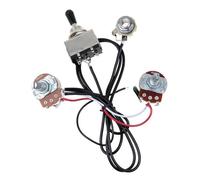 Mazo De Cables De Guitarra Arnés De Cableado Para Guitarra Precableado Dos Pastillas Potenciómetros De 500 K Interruptor De Palanca De 3 Vías