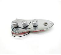 Mazo De Cables De Guitarra Kit De Cableado Accesorios Para Guitarra Eléctrica Bajo Eléctrico Para Placa De Circuito JB Placa De Circuito Para Bajo Eléctrico Negro Plata Oro(Silver)