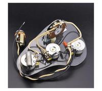 Mazo De Cables De Guitarra Kit De Cableado Kit De Cableado De Guitarra Eléctrica Precableado Con Carga SSS 3 Potenciómetros CTS De Latón De 250 K Interruptor De 5 Posiciones Tapa De Purga De Agudos(Oi