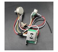 Mazo De Cables De Guitarra Kit De Cableado Kit De Cableado De Guitarra Eléctrica Precableado Eje De 18 Mm Potenciómetros Grandes Interruptor De 3/5 Posiciones Control De Volumen Y Tono(5)