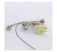 Mazo De Cables De Guitarra Kit De Cableado Kit De Cableado De Guitarra Eléctrica Precableado Y Cargado 3 Potenciómetros De Latón De 250 K Interruptor De 5 Vías OAK(Oil)