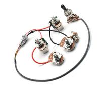 Mazo De Cables De Guitarra Kit De Cableado La Placa De Preconector De Circuito De Guitarra Se Puede Cortar En Un Solo Potenciómetro De 2 T2 V, Interruptor De Tracción De 500 K, Circuito De Enchufe Dir