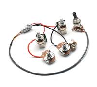 Mazo De Cables De Guitarra Kit De Cableado La Placa Preconectora Del Conjunto Del Circuito De La Guitarra Eléctrica Puede Cortar Un Solo Potenciómetro 2T2V, Circuito De Enchufe Directo De 500K