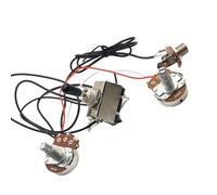 Mazo De Cables De Guitarra Kit De Cableado Para Circuito De Guitarra Eléctrica ST/SQ, Circuito De Montaje 1T1V, Interruptor De Vibración De Tres Posiciones Electrónico Grande (500 K), Cromado