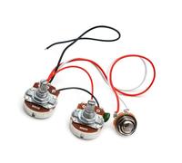 Mazo De Cables De Guitarra Kit De Cableado Para Circuito De Instalación De Bajos Eléctricos PB 1T (B250K Big Electronic) 1V (A250K Big Electronic) Con Circuito De Zócalo Cromado