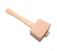 Mazo de carpintería de cuero, martillo de madera maciza de haya para carpintería, herramienta manual para tallar cinceles