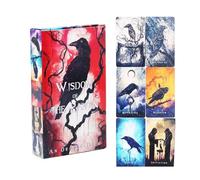 Mazo de Cartas de Tarot Juego De Mesa Portátil Sabio | Cartas De Tarot Vintage para Lectura Sueño Amor Hogar Meditación Viaje Cita Cumpleaños