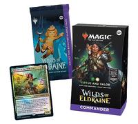 Mazo de Commander de Las tierras salvajes de Eldraine, de Magic: The Gathering - Virtud y valor (mazo de 100 cartas, sobre de coleccionista con 2 cartas de muestra + accesorios) (En Inglés)