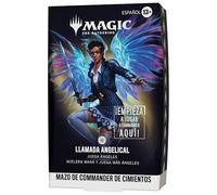 Mazo de Commander de Magic: The Gathering - Cimientos: Llamada angelical | Mazo de 100 Cartas y Accesorios (Versión en Español)