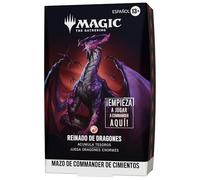Mazo de Commander de Magic: The Gathering - Cimientos: Reinado de Dragones | Mazo de 100 Cartas y Accesorios (Versión en Español)
