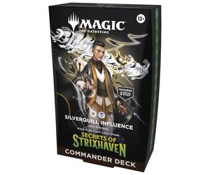 Mazo de Commander de Secretos de Strixhaven, de Magic: The Gathering - Influencia de Plumargéntum (Versión en Inglés)