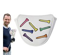 Mazo de cubierta para putter, protectora magnética de piel sintética, resistente al desgaste, portátil, para equipo de golf, para hombres, atletas, curso de entrenamiento diario