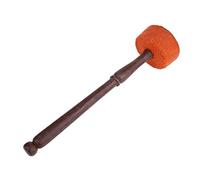 Mazo de Cuenco para Cantar, Palo de Mazo de Fieltro de Madera Dura Hecho a Mano para Cuenco de Canto de Budismo Tibetano (loto de seis pétalos naranja)