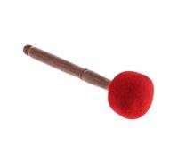Mazo de cuenco tibetano, balón tibetano, bola de madera, fieltro envuelto en fieltro, meditación budista, instrumentos musicales para meditación budista, yoga, tibetano