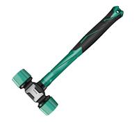 Mazo de goma - de suelo suave, cabeza de goma que absorbe los golpes, mazo de mango ergonómico de escudo eficaz, para carpintería, estacas de tienda de campaña, montaje de cama de dormitorio