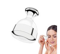 Mazo de hielo cara - ABS aluminio 5 x 5 cm | Masajeador facial | Herramienta de refrigeración de la piel aclaradora reafirmante cuidado rutina viaje dormitorio accesorios dispositivo equipo equipo