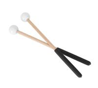 Mazo de Percusin 1 par de Mazo de Percusin de Tambor de Lengua Multifuncional de Goma y Arce para Concierto (WHITE