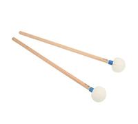 Mazo de Tambor de 2 Uds, Baqueta de Tambor de Arce de 15,35 Pulgadas con Cabezal de Fieltro, Baquetas de Percusión de Bajo Antideslizantes para Accesorio de Banda de Instrumentos(Azul)