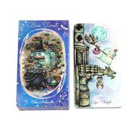 Mazo de tarot místico, oráculo de 78 cartas, juego de adivinación con capa resistente, edición en inglés con textura refinada, categoría de juego, herramienta de tablero espiritual para reuniones de