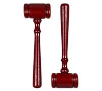 Mazo Juez Martillo de juez, martillo abogado, Mini adorno mazo sólido madera, 2 uds