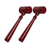Mazo Juez Martillo de juez, mazo madera, Mini subasta, accesorios sólidos, 2 uds