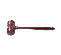 Mazo Juez Martillo decorativo de abogado juez pequeño madera con base(Hammer)