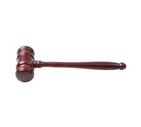 Mazo Juez Martillo decorativo de abogado, martillo pequeño madera con Base, 1 Uds(Hammer)