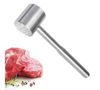 Mazo para ablandar carne, acero inoxidable 304, mazo de cocina, apto para lavavajillas, martillo, aldaba plana y raqueta para carne de res, pollo, cerdo, herramienta de cocina esencial para cocinar