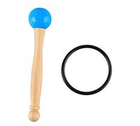 Mazo para Cuenco Cantor, Mango de Madera, Cabeza de Goma, Ligero y Resistente - Sonido Claro y Hermoso, Fácil de Usar, Ideal para Meditación y Terapias (Azul)