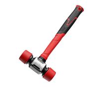 Mazos de cabeza de goma resistentes de fibra de vidrio con mango antideslizante para instalación de suelos, equipo de camping, mazos de madera y goma, martillo con mango absorbente de golpes