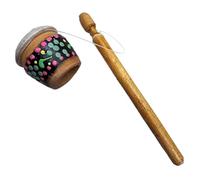 Mazos de gran caja de madera, palillos de batería de madera - Llamador de rana de mazo con pequeños tambores, mazo de tambor, de tambor, palos de percusión baja, accesorio de ba
