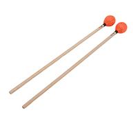Mazos de Marimba de Dureza Media, 1 par con Cabeza de Hilo y de Arce, Accesorios de Instrumentos de Percusión para Tocar Banda, Percusión de bajo (Naranja),Accesorios para instrumentos de percusión