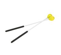 Mazos de Marimba de Teclado de Cabeza de Lana, Manijas de Fibra de Vidrio de Goma, 1 par para Jugar Marimba (YELLOW