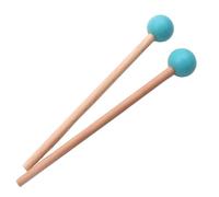 Mazos de tambor 2pcs Mango de madera de 7.28 pulgadas Mallet Professional de xilófono Palacos de mazos timbalios portátiles Drum para niños y adultos, mazo de goma