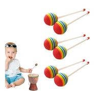 Mazos de tambor para niños - PVC + EVA 25 cm Ligero 30 g | Baquetas en forma de Baquetass y frescas | Juego de baquetas de batería divertidas para principiantes, aprendizaje musical y
