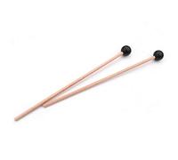 Mazos Kit de percusión Mazo de xilófono profesional Baquetas Piezas Longitud 365 mm Instrumento Accesorios para principiantes para tambor de acero Bombo Glockenspiel (Black)