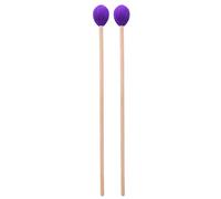 Mazos mariMBA mazos manzanas de haya accesorios de instrumentos xilófono Hilo mezclado para aficionados profesionales (Púrpura)