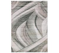 Mazovia Alfombra Beige Abstracto - Salón, Dormitorio, Comedor, Despacho - Pilas Cortas Rectángulo Certificado Oeko-Tex® Forma Irregular - Grafito Cremoso Gris Verde - 200 x 300 cm