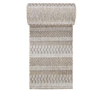 Mazovia Alfombra de Cocina - Efecto Sisal, Pelo Corto - Certificado Oeko-Tex - Para Balcón y Terraza - In-& Outdoor - Cuidado Fácil - Beige Taupe 100x150 cm