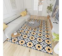 Mazovia Alfombra Modern de Salón Grande de Pelo Corto - Alfombras Salón - Alfombras de Habitación de Matrimonio, Dormitorio y Comedor - Gris Amarillo 180 x 250 cm