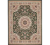 Mazovia Alfombra Moderna - Diseño Oriental de Salón Grande de Pelo Corto - Alfombras de Habitación de Matrimonio, Dormitorio y Comedor - Verde 200 x 300 cm