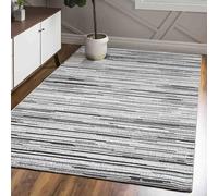 Mazovia Alfombra Moderna Suave Minimalista - Alfombra Elegante para Salón, Dormitorio, Comedor, Oficina - Alfombras Rectangulares de Pelo Corto - Alfombra de Salón Oeko-Tex - Gris - 120 x 170 cm